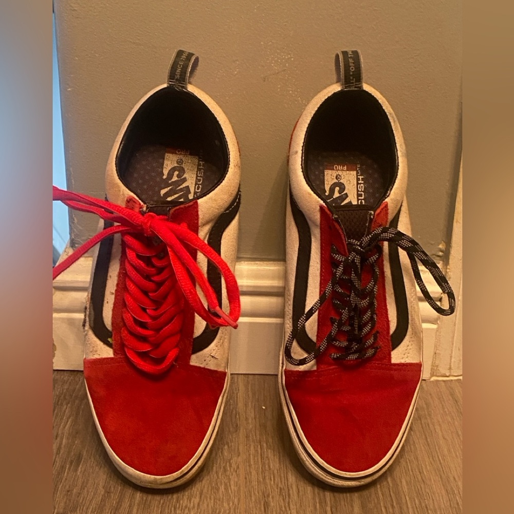 Vans Red and Black Sneakers men